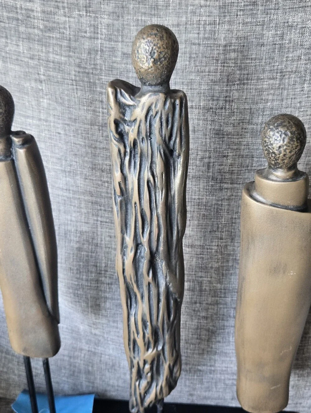 $429 Robed Monk Trio Sculpture By Phillips Collection Resin With Bronze Finish